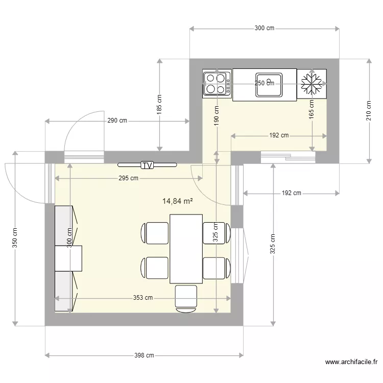 cocina 2. Floor plan with 