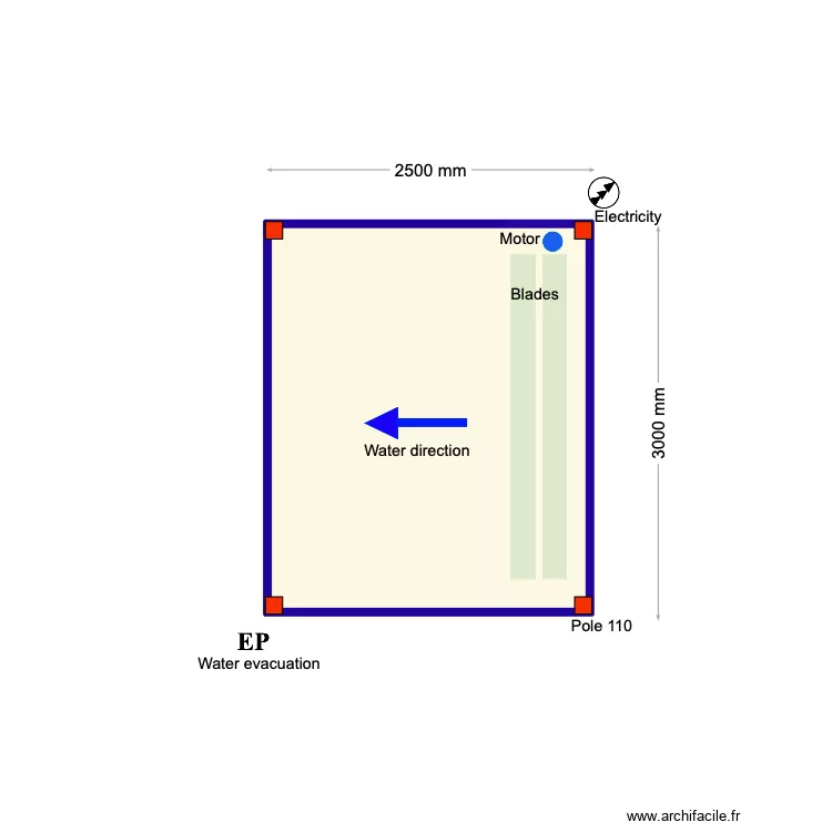 Baxter. Floor plan with 1 and 7 m² Baxter. Floor plan with 1 and 7 m²