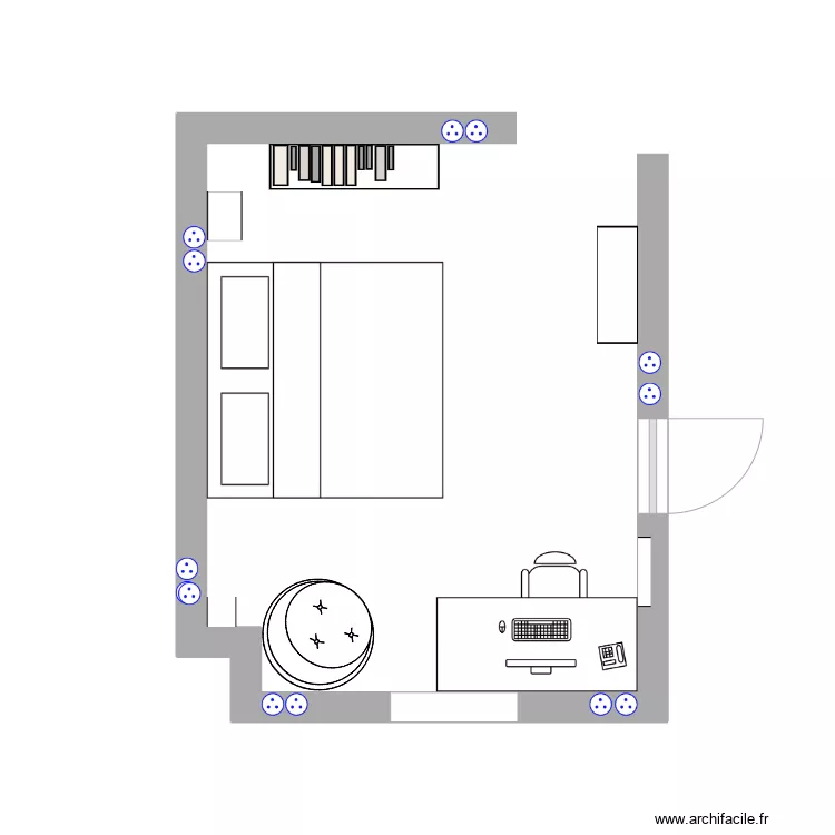 chambre us. Floor plan with chambre us. Floor plan with
