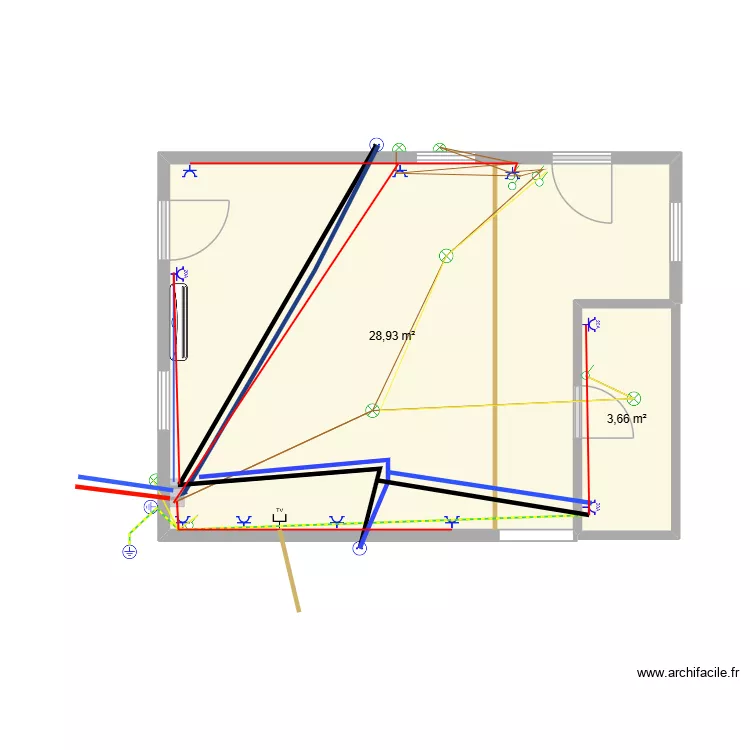 Reforma Cozinha. Floor plan with 2  and 33 m²
