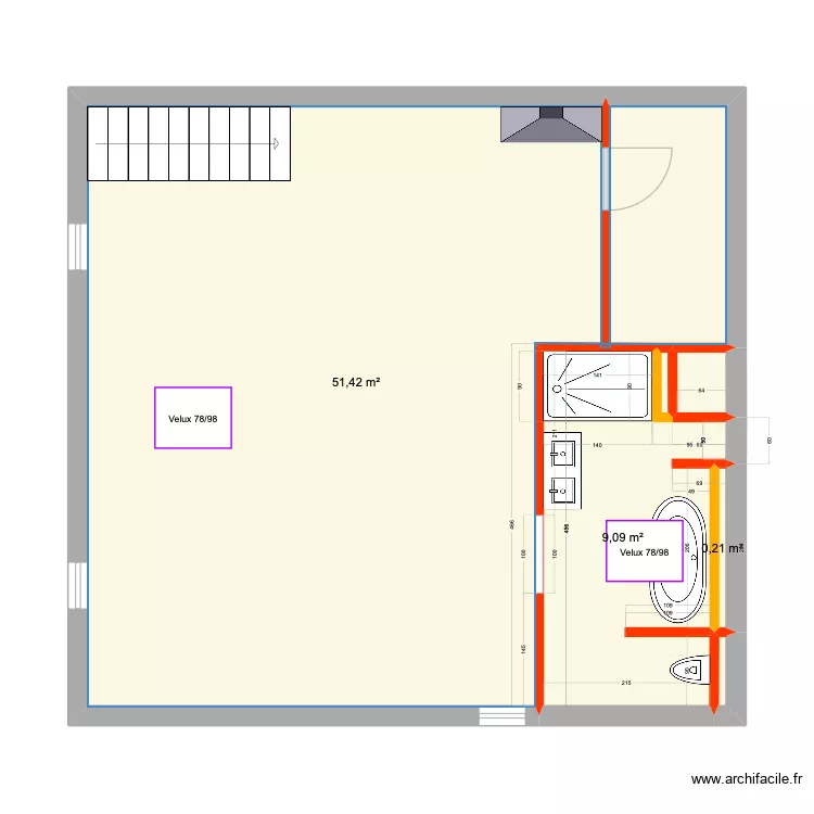 Saint-Clement Christoph. Floor plan with 
