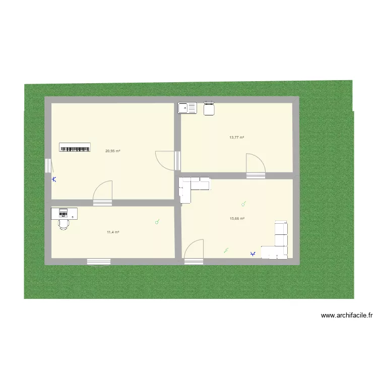 house planning. Floor plan with 