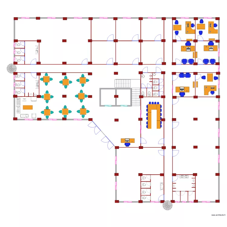 rezdechaussee. Floor plan with 