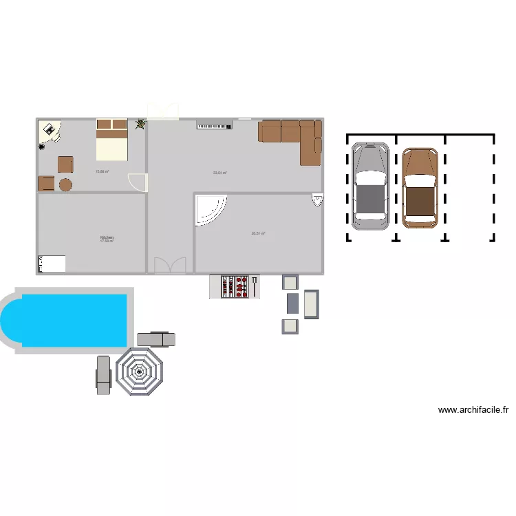 English. Floor plan with 
