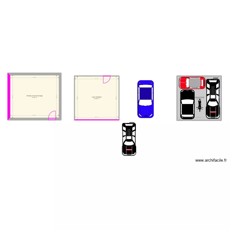Chazey Garage. Floor plan with 