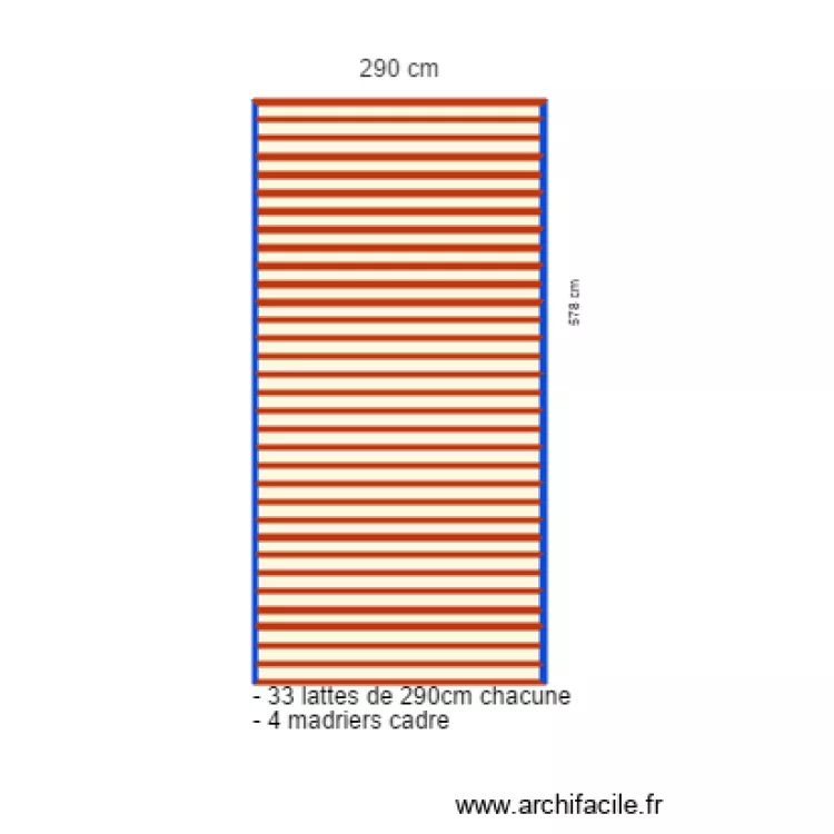 faux plafond 3eme etage. Floor plan with 