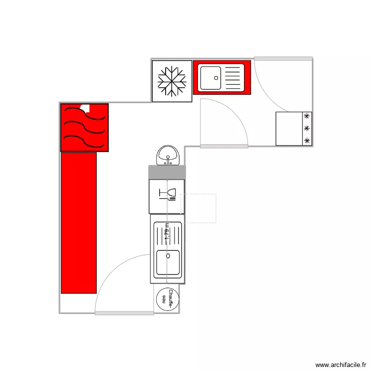 Toranj kuhinja. Floor plan with Toranj kuhinja. Floor plan with