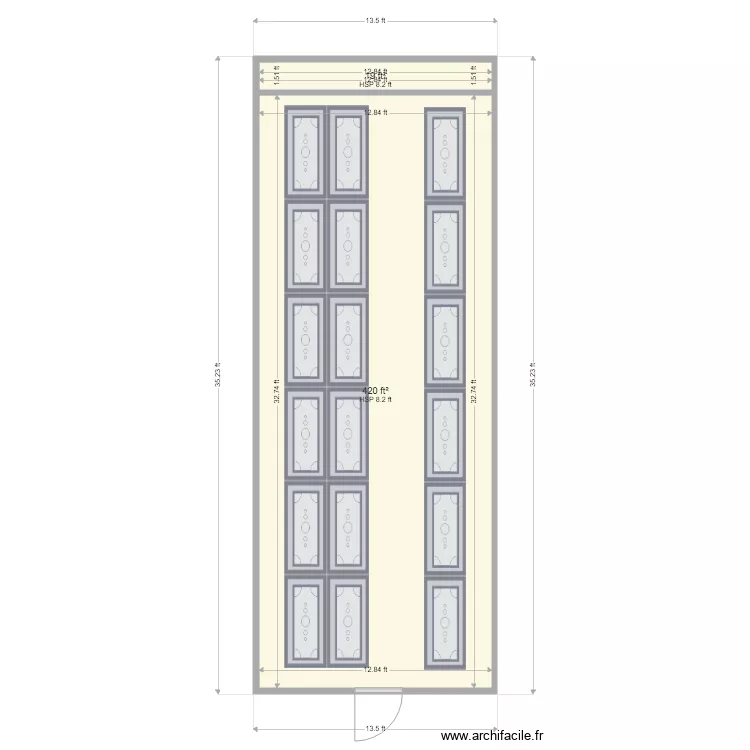 VRE Drymax 60. Floor plan with 