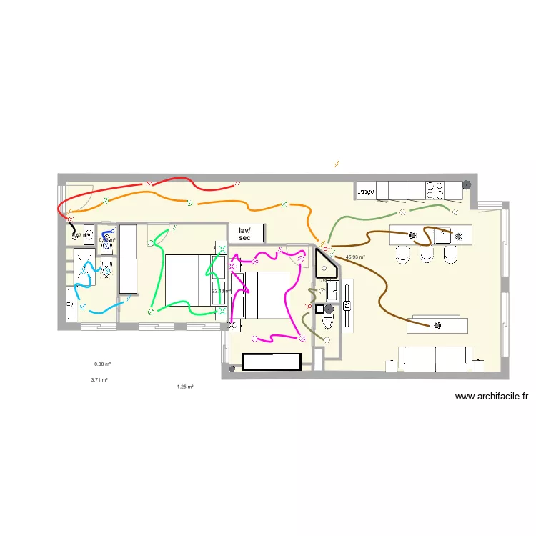 iluminacion  jorje juan 21 . Floor plan with 