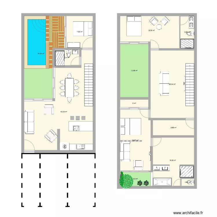 proyecto c. Floor plan with 