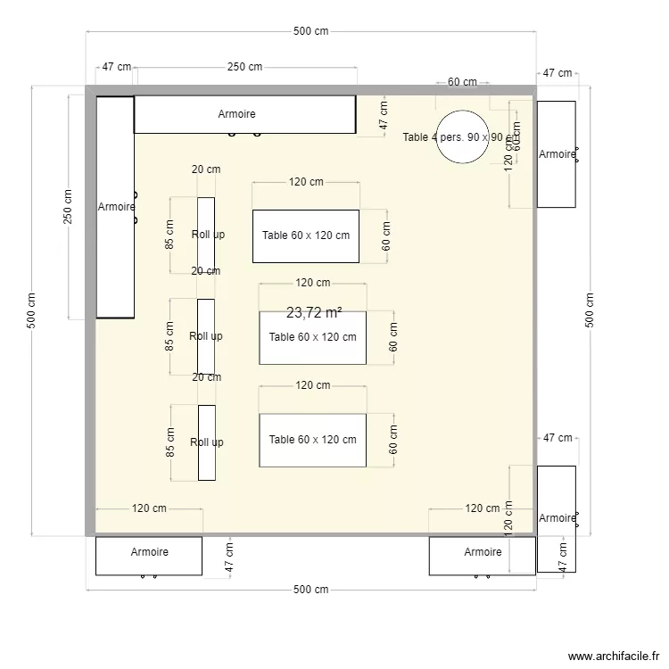 Convention BIC EU. Floor plan with 