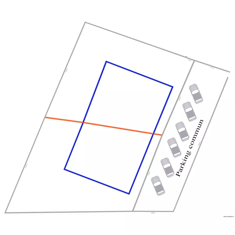 parcelle nyabugete positionnement appartements. Floor plan with 
