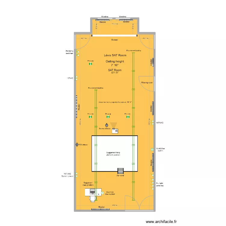 Lévis SAT Room. Floor plan with Lévis SAT Room. Floor plan with