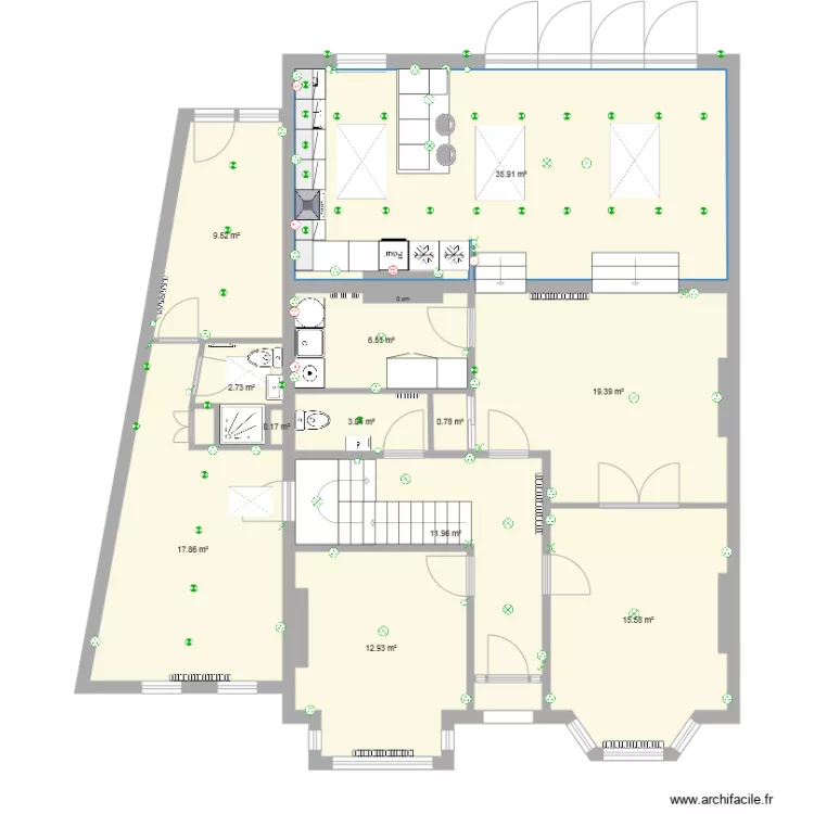 18 HFC Proposed Floor Plan alternative. Floor plan with 18 HFC Proposed Floor Plan alternative. Floor plan with