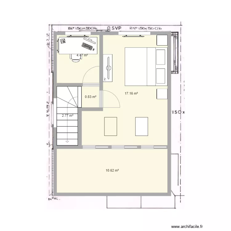 plan1. Floor plan with 