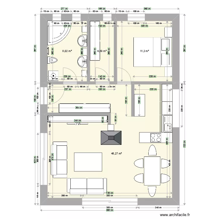 Prva. Floor plan with 