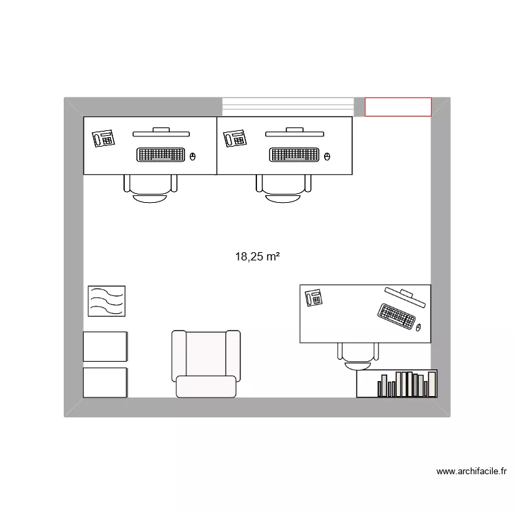 Current Office. Floor plan with 