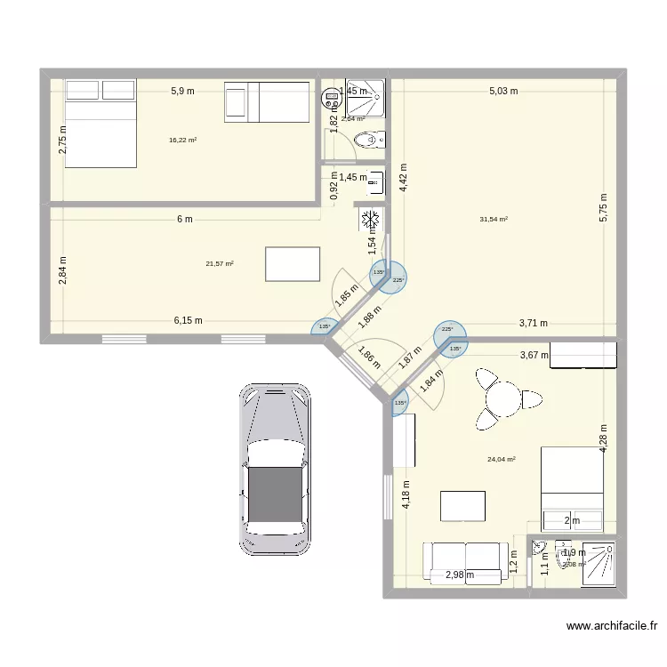 casaterreno2. Floor plan with 