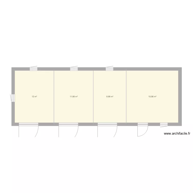 stall 1. Floor plan with 
