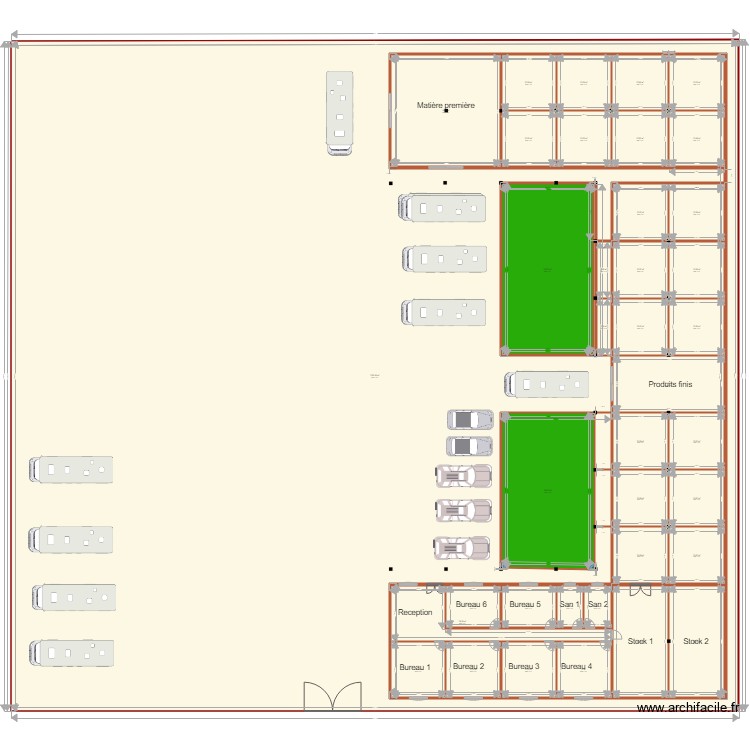 hangars q10 v2. Floor plan with 0 room and 0 m2