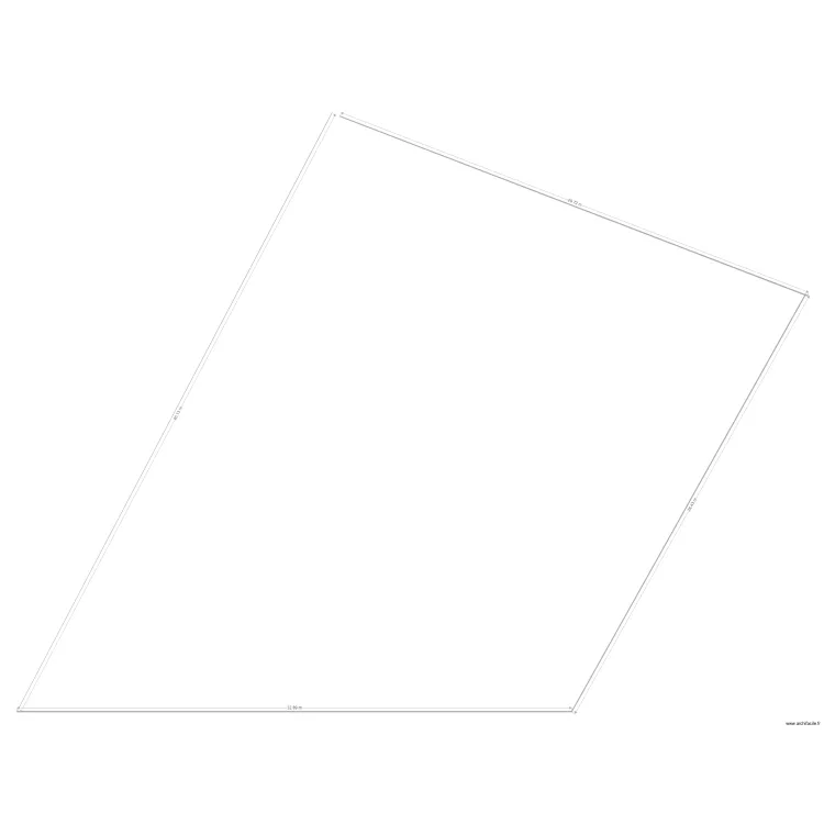 parcelle nyabugete. Floor plan with 