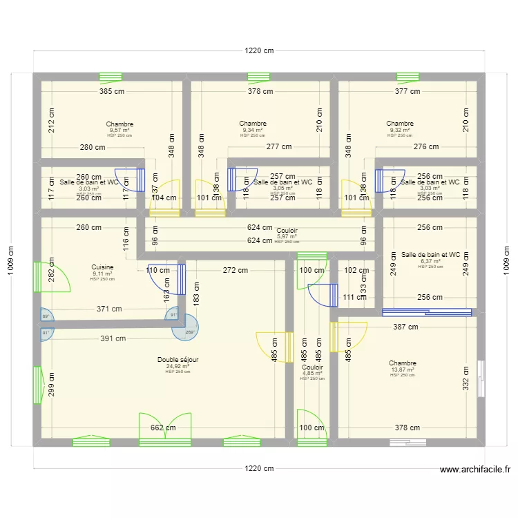 PLAN MAISON FAMILIALE CNG. Floor plan with 