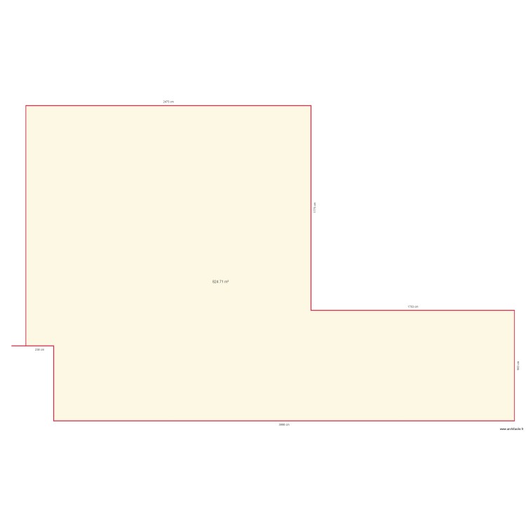 decapage pourtour totale. Floor plan with 0 room and 0 m2