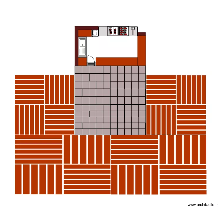 asador. Floor plan with 