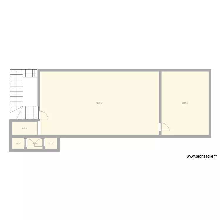 33 &eacute;tage. Floor plan with 