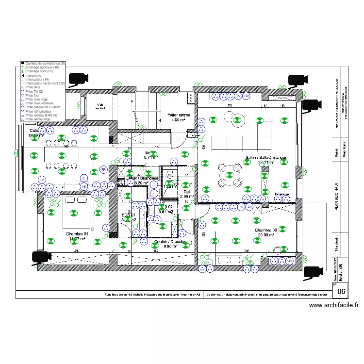 RDC Haut. Floor plan with RDC Haut. Floor plan with