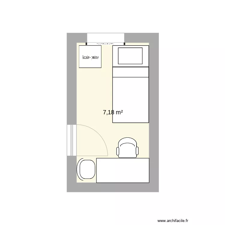 Cuarto. Floor plan with 