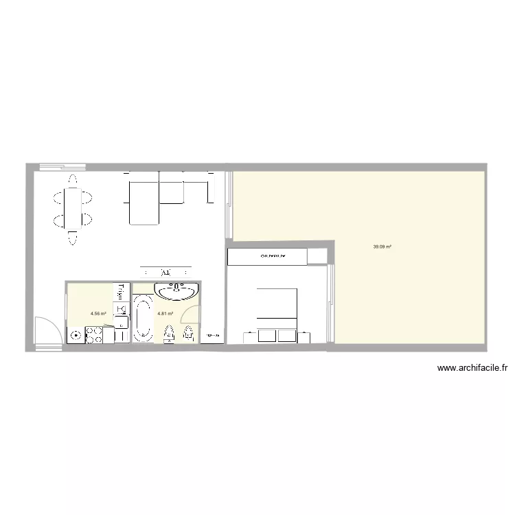 meli la florida 1. Floor plan with 