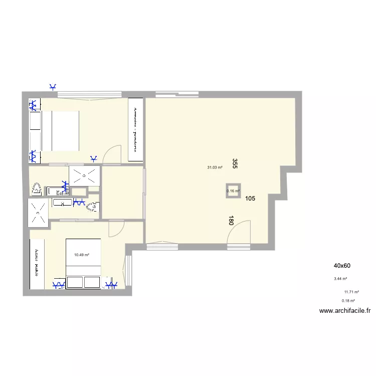 claudio Coello enchufes. Floor plan with 