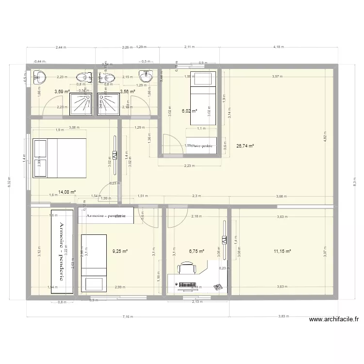 001V3. Floor plan with 