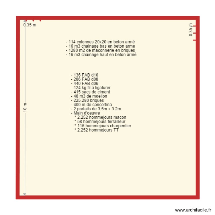 cloture mukoni. Floor plan with 0 room and 0 m2