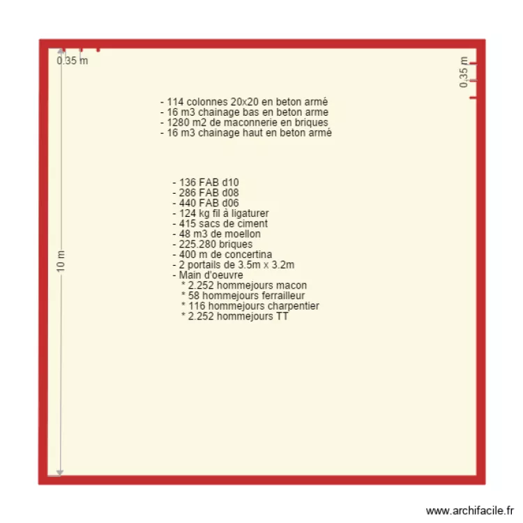 cloture mukoni. Floor plan with 