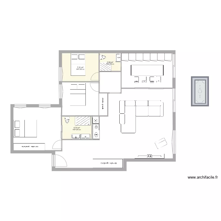 amiga marta11. Floor plan with 
