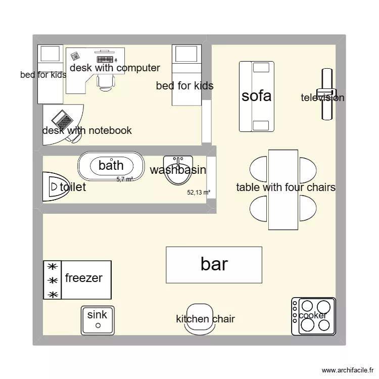 dum. Floor plan with 