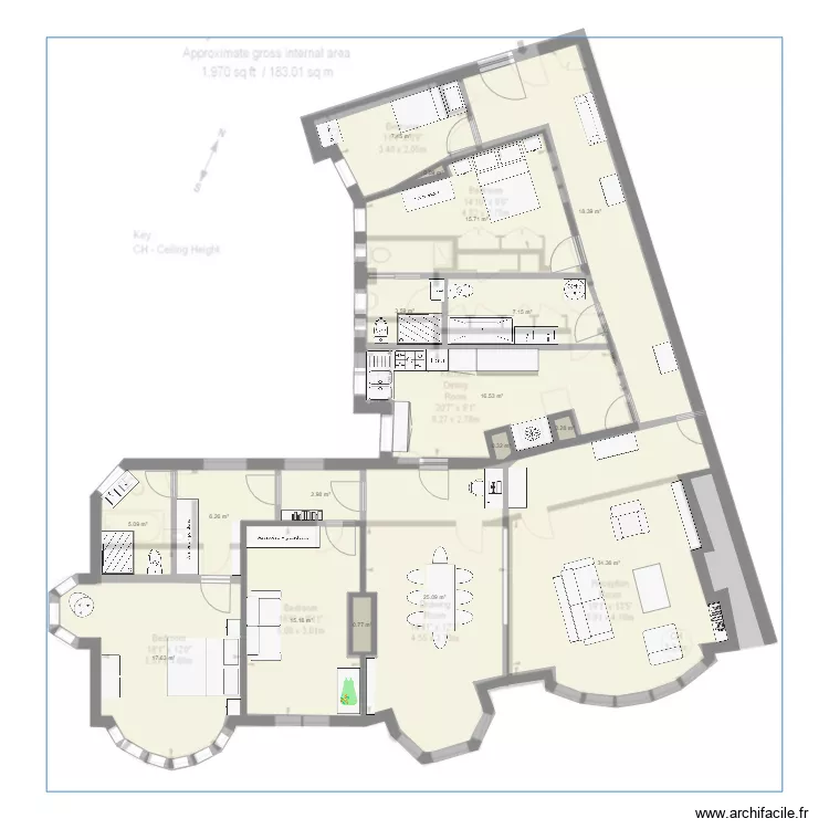 FitzJames 14. Floor plan with FitzJames 14. Floor plan with
