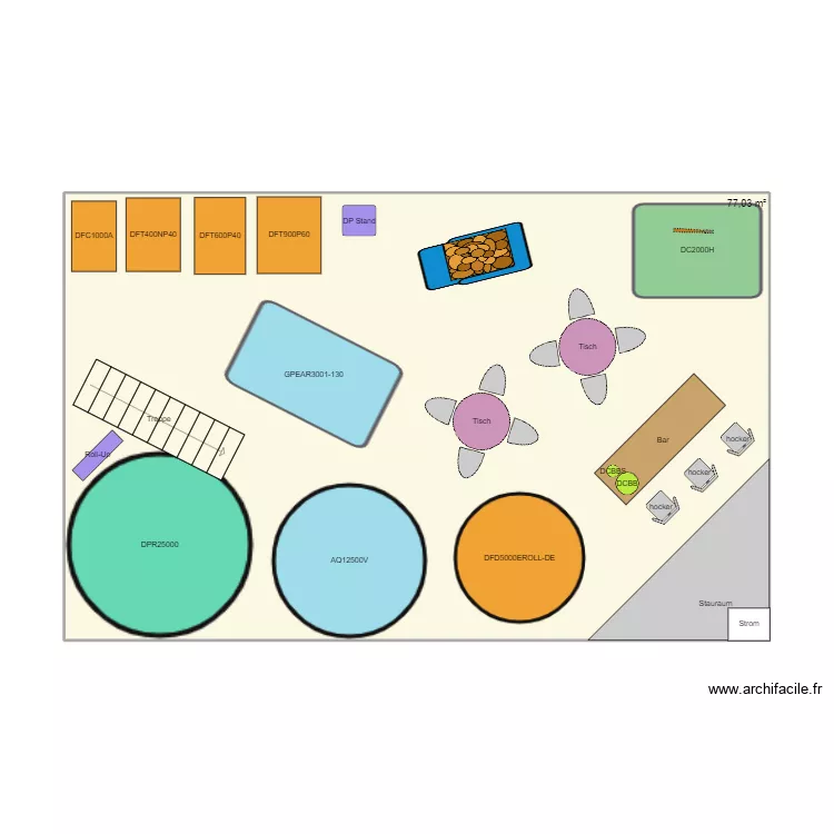 Agritechnica 2023 Standplan Version 10 strom. Floor plan with 