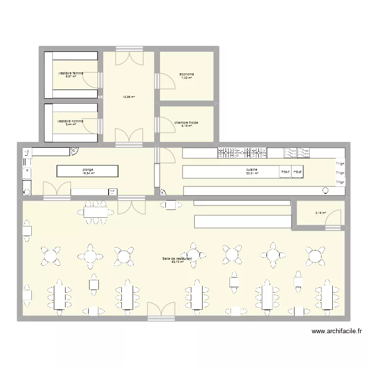 Quentin BENOIT. Floor plan with 