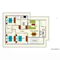 Eloi vue en plan rdc