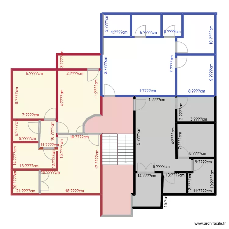 Appartement III tous. Floor plan with 18  and 175 m²