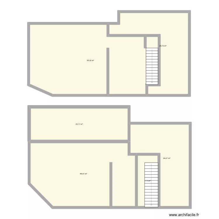 Poligny test. Floor plan with 6 and 186 m² Poligny test. Floor plan with 6 and 186 m²