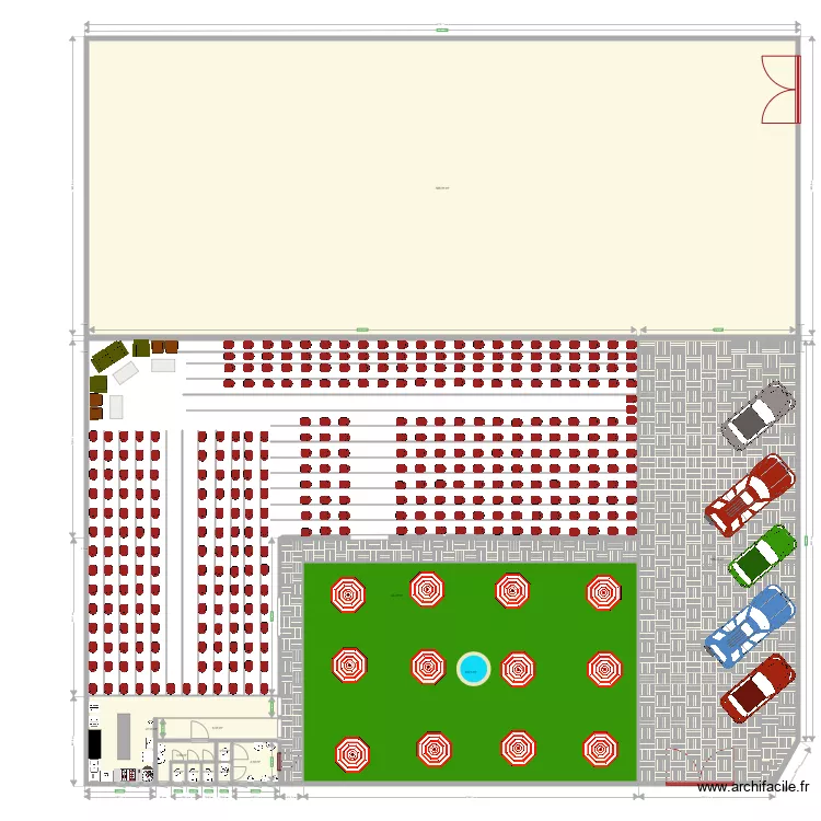 morcellement mwamba. Floor plan with 