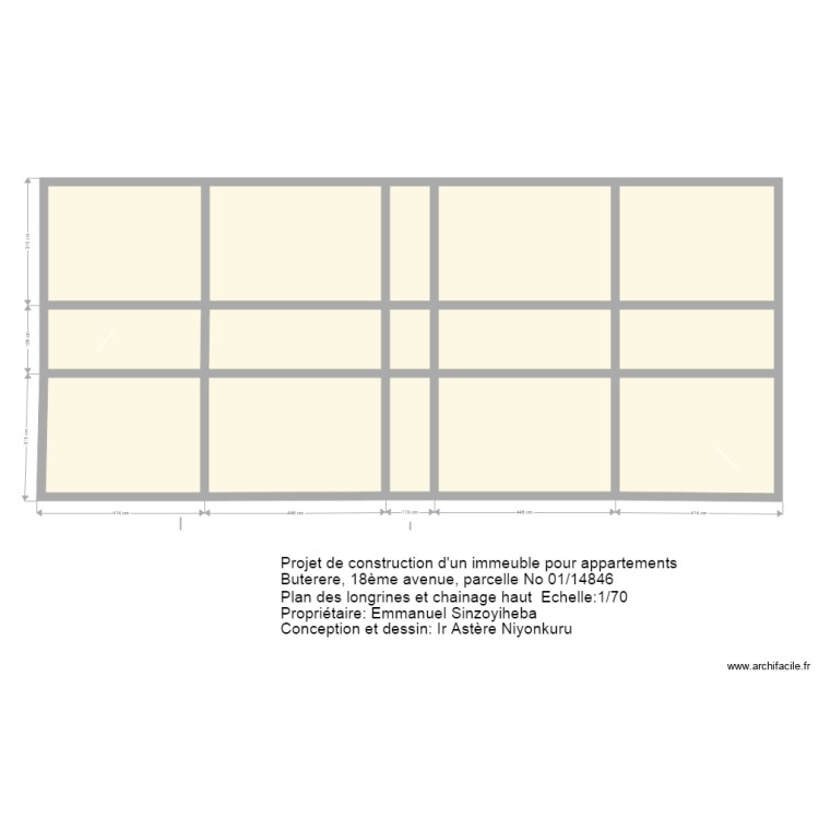 musalac longrines et chainage haut. Floor plan with 0 room and 0 m2