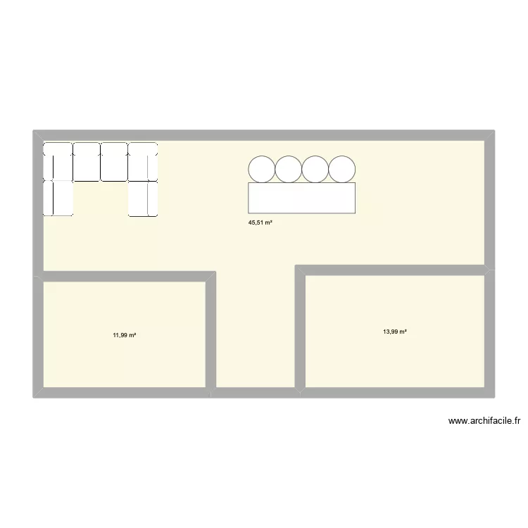 maison 2. Floor plan with 