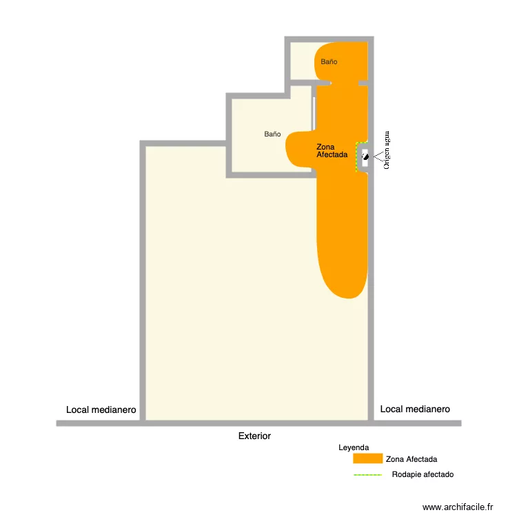 humedad. Floor plan with humedad. Floor plan with