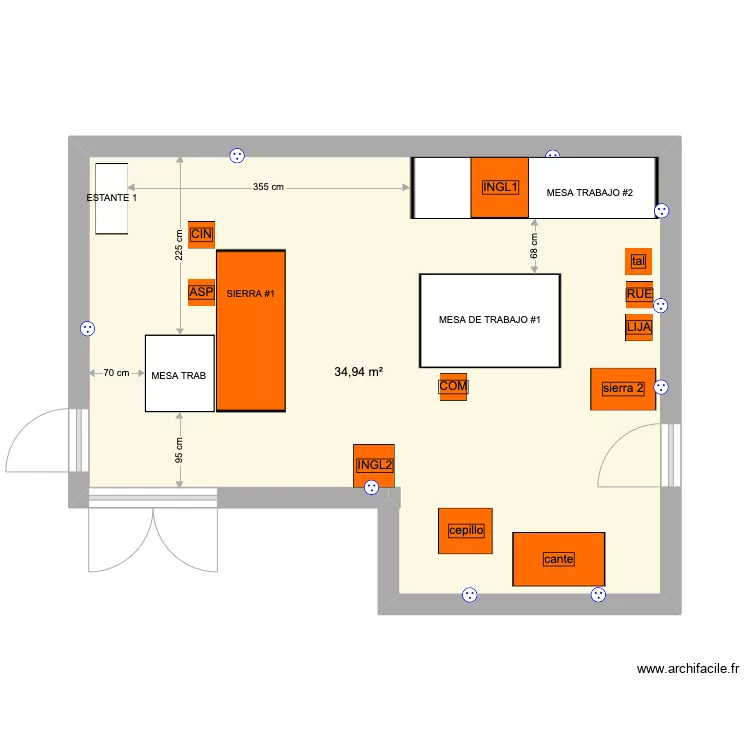 TALLER 1. Floor plan with 