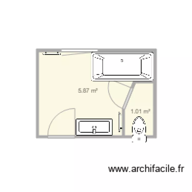 SALLE DE BAIN 6. Floor plan with SALLE DE BAIN 6. Floor plan with